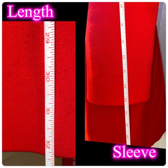 Gorgeous J Crew Knee Length Wool Ble d Coat Cherry Red Lined - Picture 13 of 15